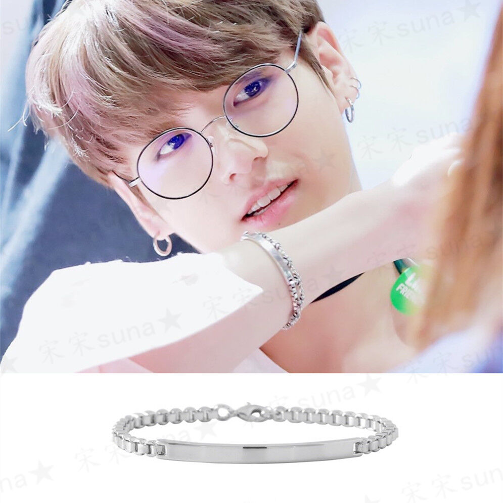 BTS ジョングク グク 着用モデル シルバーブレスレット | 日本未入荷