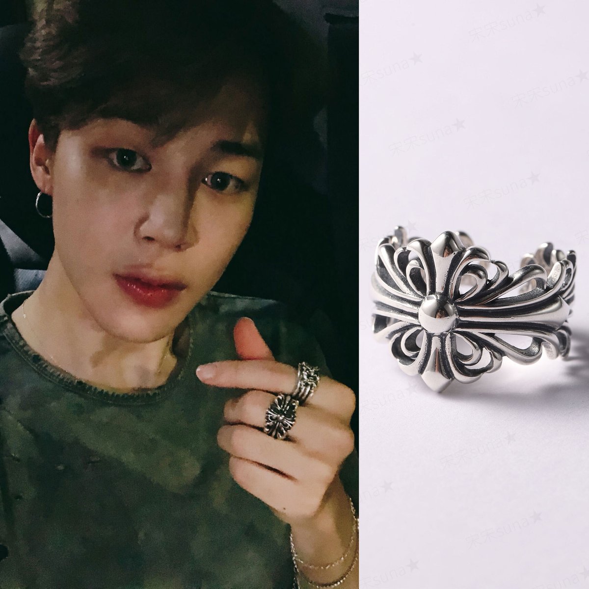BTS ジミン MUSE シルバーリング Mサイズ BTS JIMIN MUSE リング Mサイズ - メルカリ