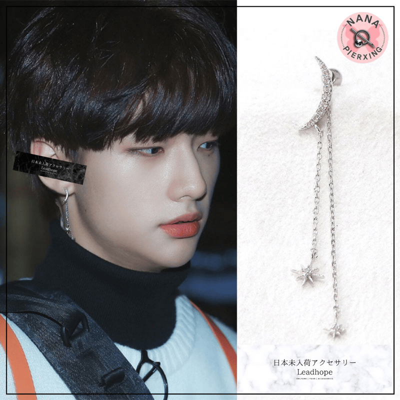 1pc ムーンピアス NANA PIERXING 正規品 StrayKids ヒョンジン 着用...