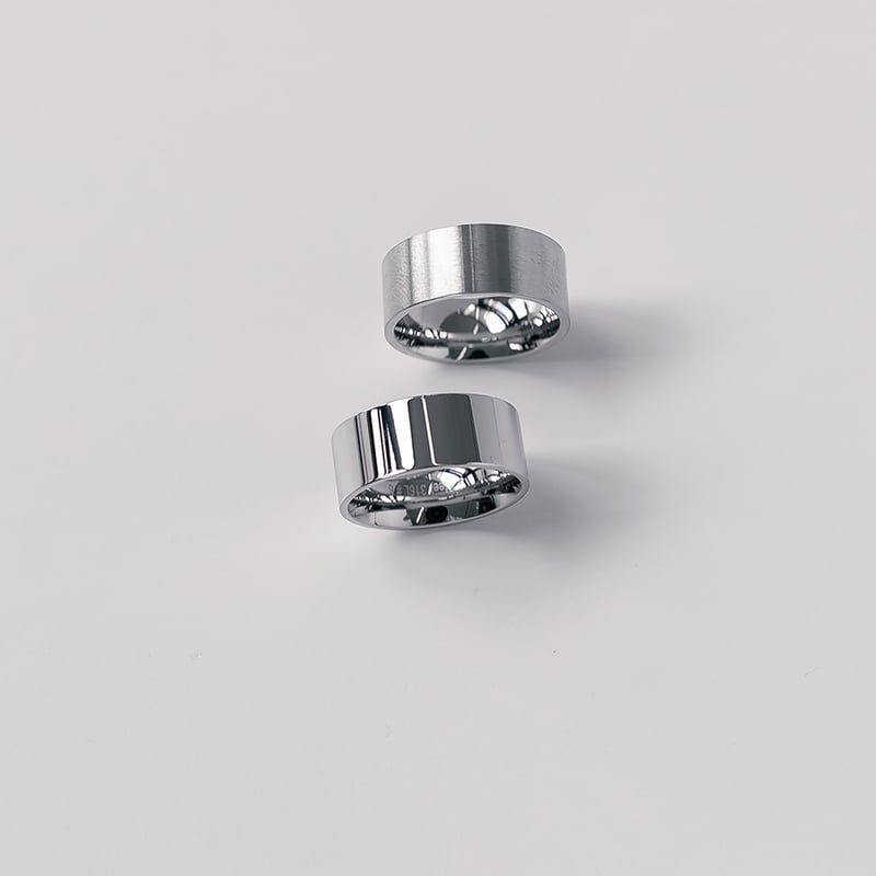 2color 2type ブラックアノダイジングスチールリング ENHYPEN ヒスン