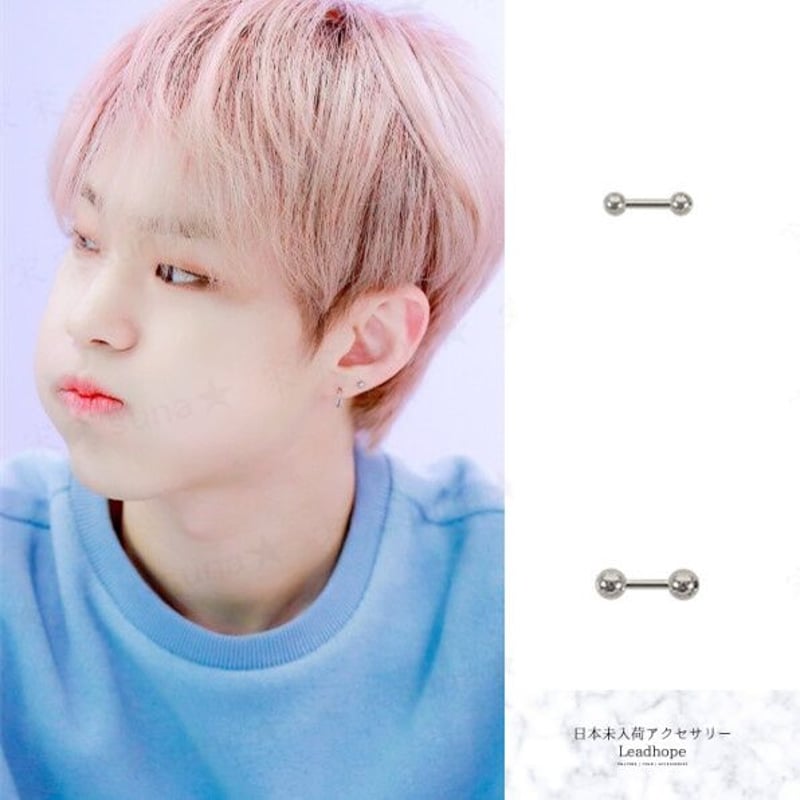 3color 2size ラウンドボールピアス ASMAMA 正規品 SEVENTEEN