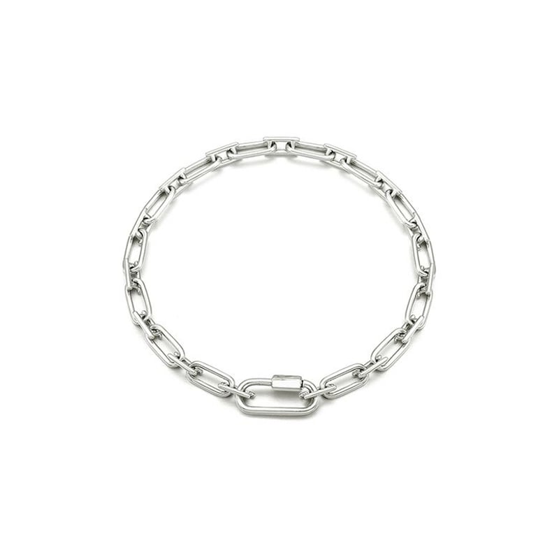 HYÈRES LOR NOAILLES シルバーリンクチェーンブレスレット HYERES LOR 正規品 Silver HL3B98068W9 シルバーリンクチェーンブレ