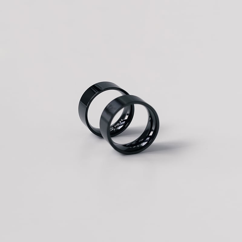 2color 2type ブラックアノダイジングスチールリング ENHYPEN ヒスン