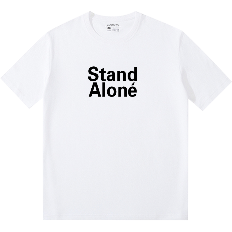 Stand Alone ホワイトTシャツ BTS ジョングク 着用モデル | 日本未入荷