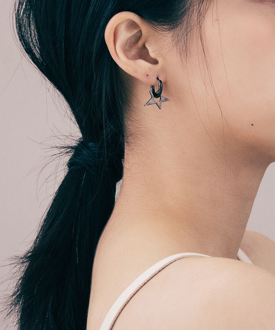 2color 2pc 1pair キングスターピアス TXT ヨンジュン 着用モデル
