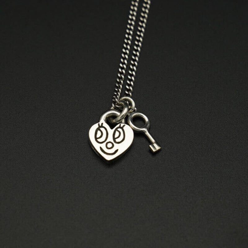 925SILVER 8size ハートキーネックレス stray kids ヒョンジン 着用モ