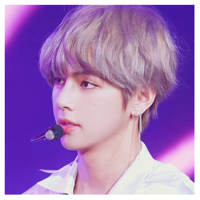 BTS V テヒョン テテ 着用モデル 片耳ピアス シルバーチェーンスタッド