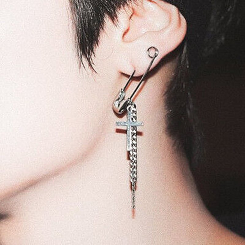 2type ピンクロスピアス ASMAMA 正規品 StrayKids Lee Know リノ