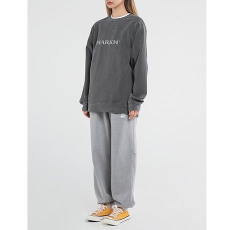 2color Bold Logo Pigment Sweatshirts ロゴスウェット MARKM 正規品 BTS ジョングク 着用モデル