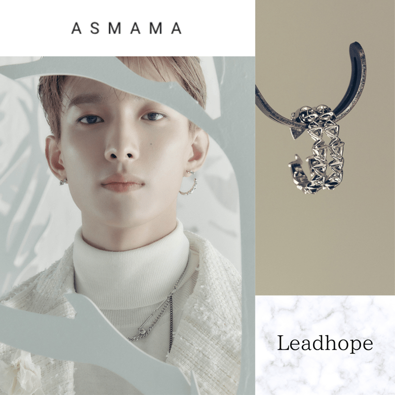 2color ラントピアス ASMAMA 正規品 SEVENTEEN ドギョム 着用モデル |