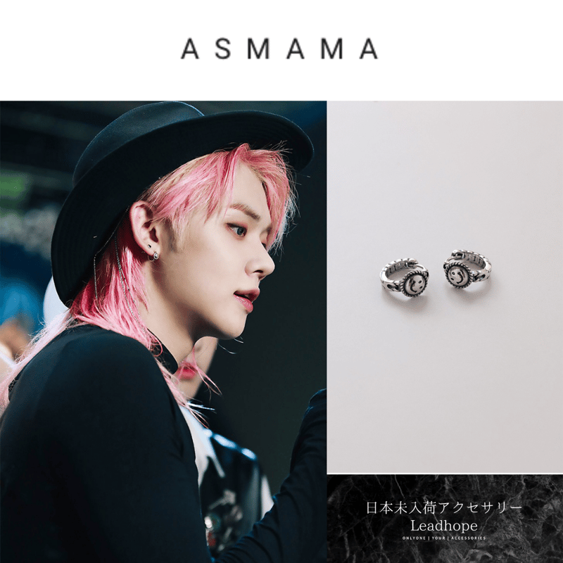 925SILVER 2type ハッピーソングピアス ASMAMA 正規品 TXT ヨンジュン