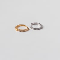 2color 4size 1pc シックダブルキュービックワンタッチピアス ASMAMA 正規品 StrayKids ヒョンジン 着用モデル