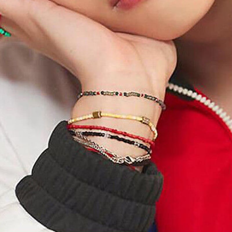 3color スリムビーズブレスレット ASMAMA 正規品 BTS V テテ テヒョン