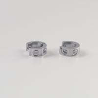 2color ロゴスキュービックワンタッチイヤリング ASMAMA 正規品 StrayKids ヒョンジン 着用モデル