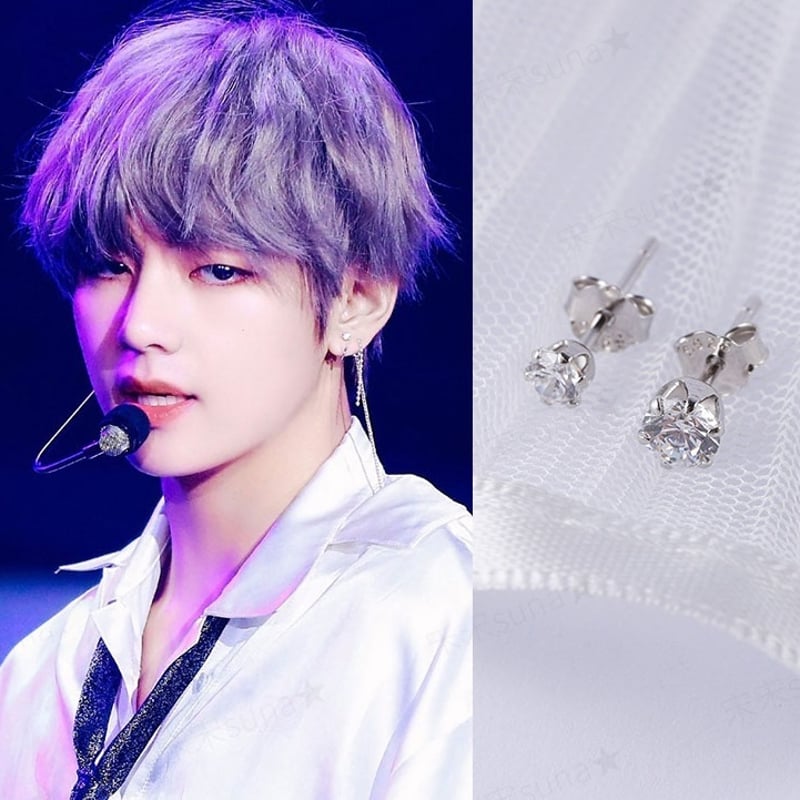 BTS V テテ テヒョン 着用モデル クリスタルカットジュエリー