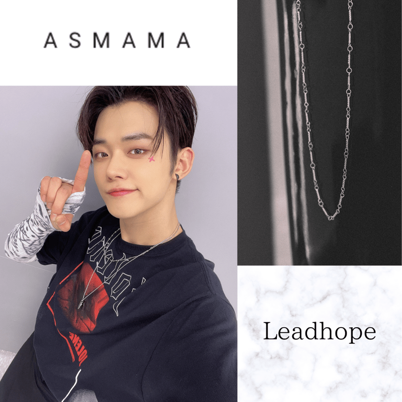 925SILVER グレノネックレス ASMAMA 正規品 TXT ヨンジュン 着用