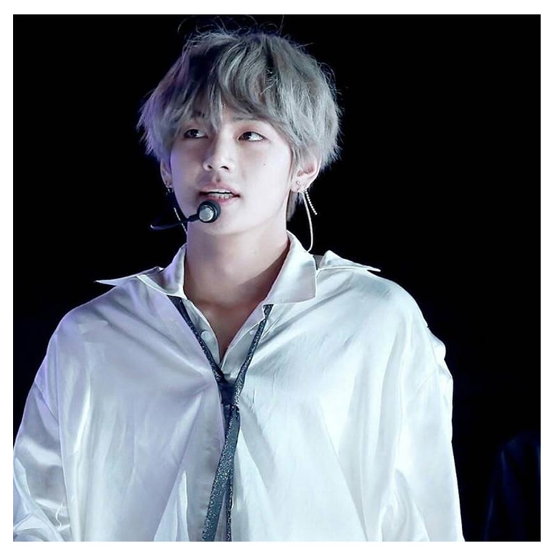 BTS V テヒョン テテ 着用モデル 片耳ピアス シルバーチェーン