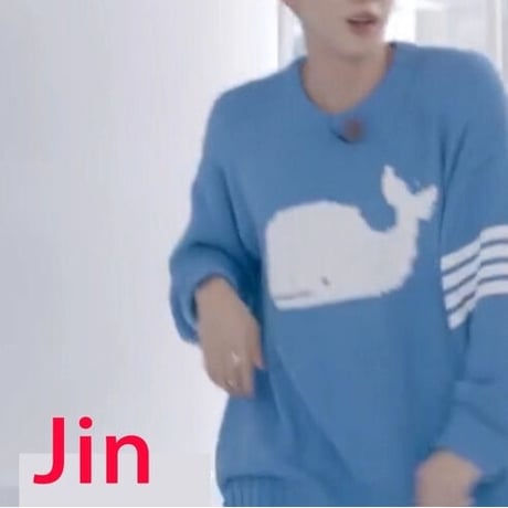 BTS JIN 着用モデル くじらセーター