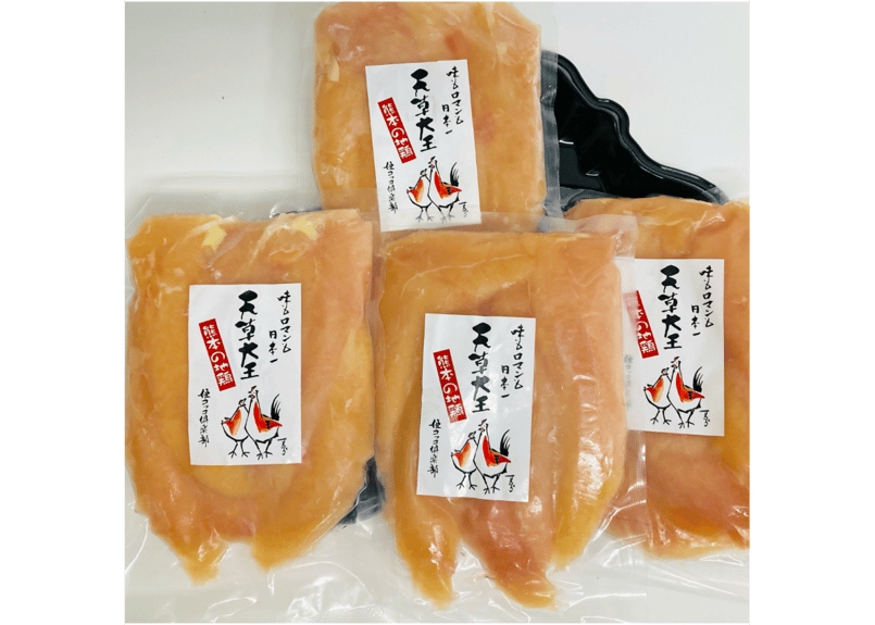 熊本 天草大王 ささみ メス 合計1200g（1パック約300g×4パック