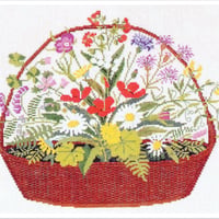 HF刺繍キット『花かご』30-5405