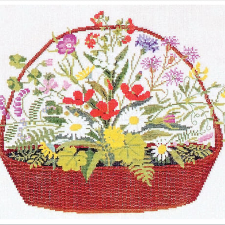 HF刺繍キット『花かご』30-5405