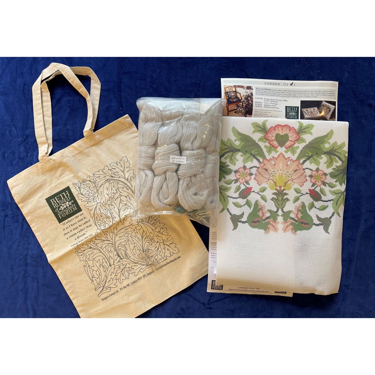 最も安い ベスラッセル 刺繍キットBannies by William De Morgan ベス