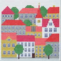 HF刺繍キット『町並み』30-5948