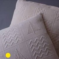 白糸刺繍「白い木たちのクッション」【刺繍キット】