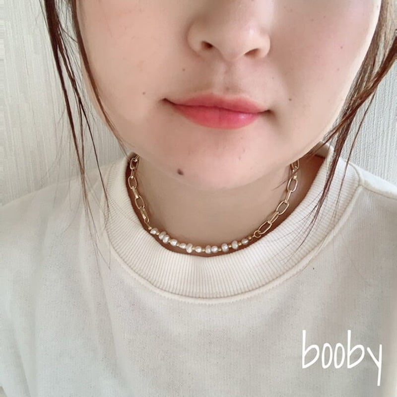 Cult Gaia ネックレス 淡水パール チェーン チョーカー 淡水パール×チェーンチョーカー | booby