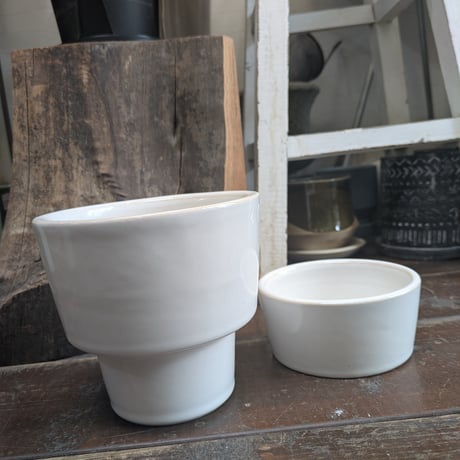 プランター　　陶器鉢　小さめ観葉植物に