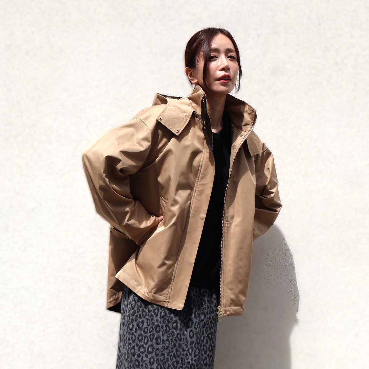 美品 キャラオーライン　キルトライナーブルゾン 美品 キャラオーラインキルトライナーブルゾン