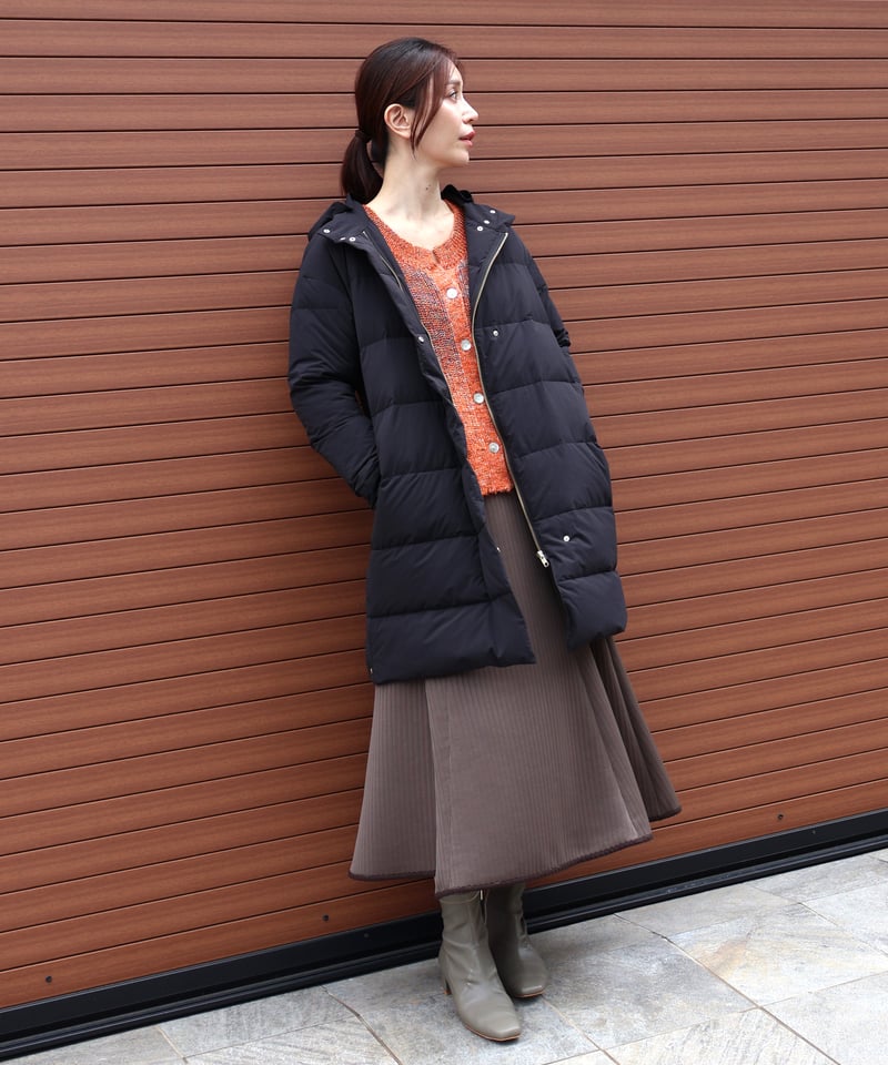 etre relie】ストレッチダウンフード付きコート 149101 | etre relie