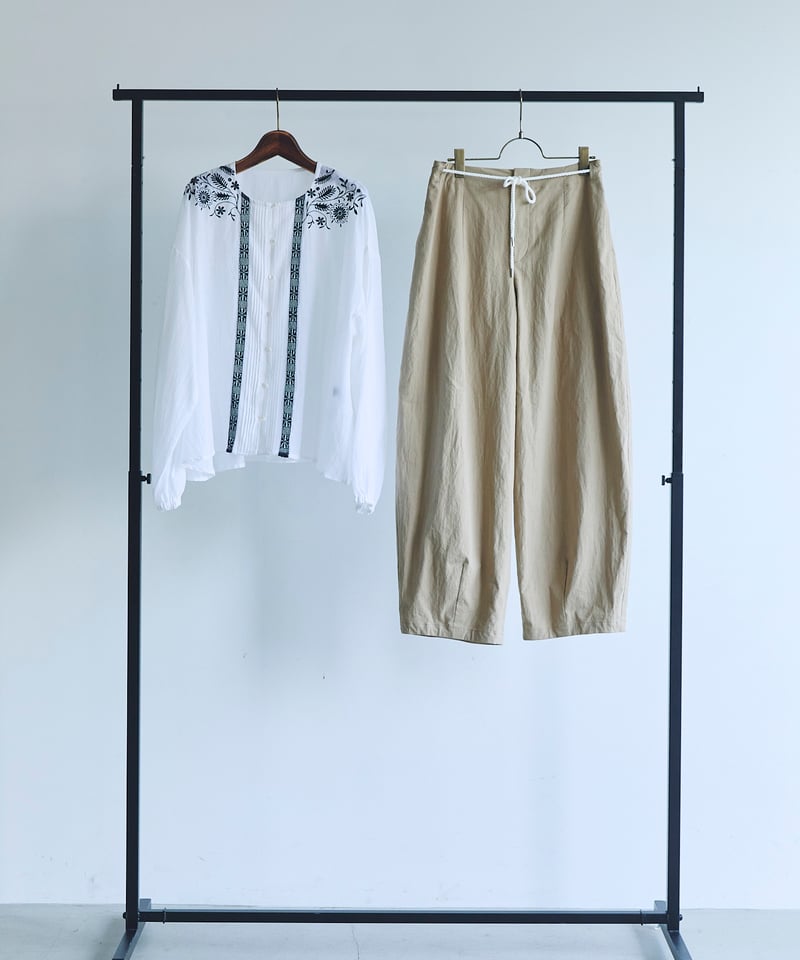 etre relie】 インドボイル刺繡長袖ブラウス 761312 | etre relie