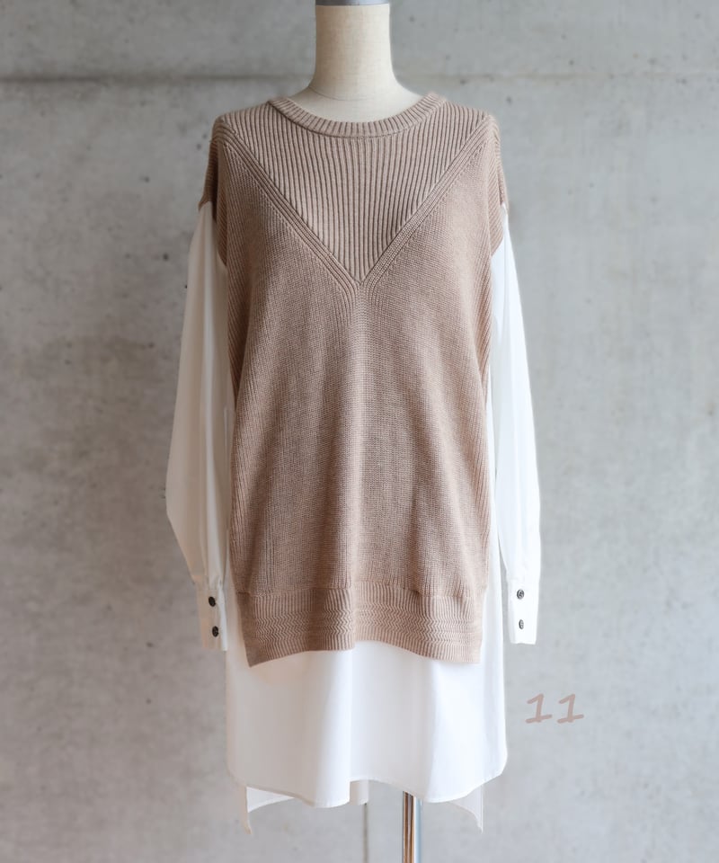 willfully 切り落とす ニットシャツ
