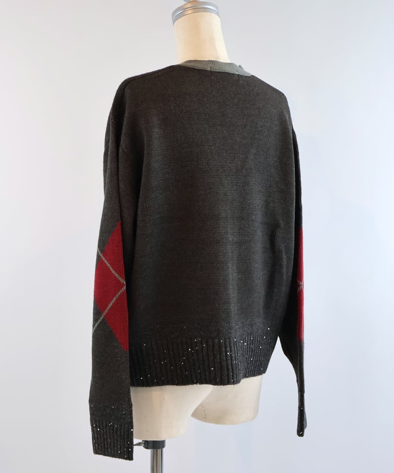 etre relie】アーガイルカーディガン 159907 | etre relie