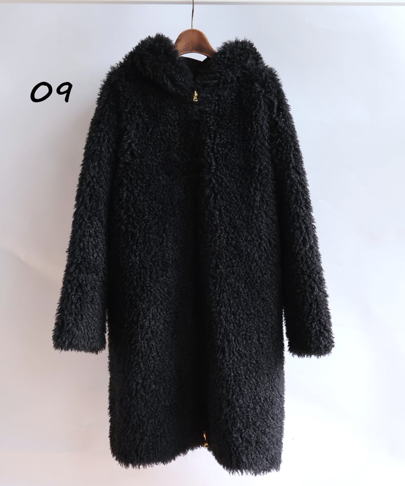 etre relie】 クリンクルファーリバーシブルコート 159107 | etre relie