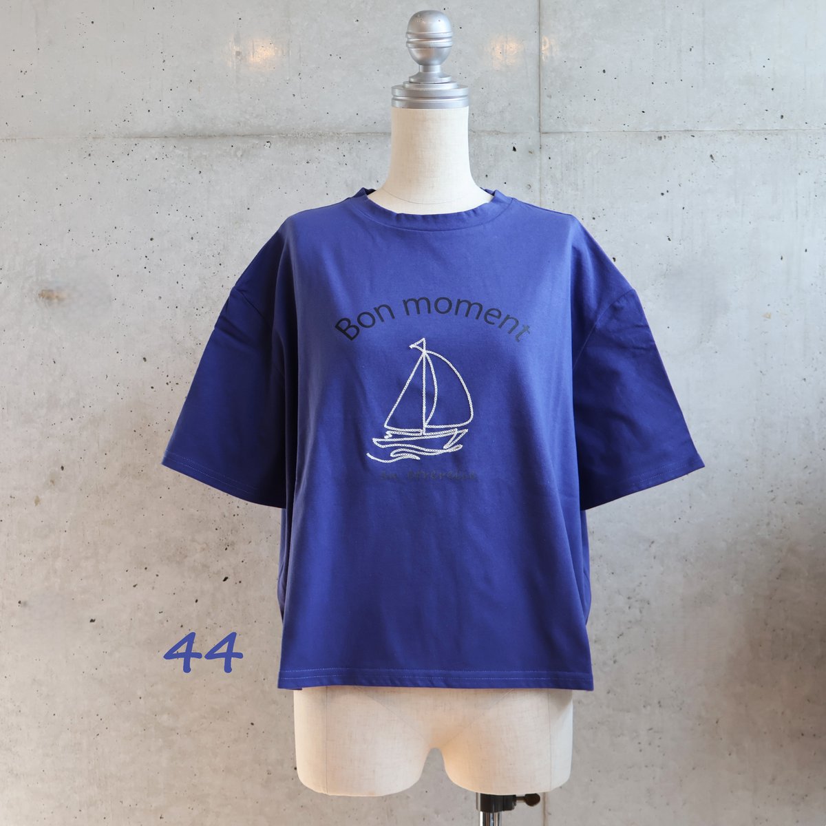 45rpm　ビーズ刺繍　マリン　Tシャツ　サイズ3 etre relie】マリン刺繍 ワイドTシャツ. 153814 | etre relie