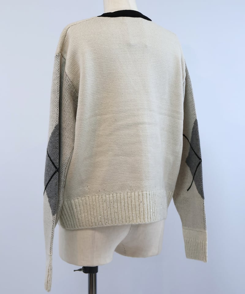 etre relie】アーガイルカーディガン 159907 | etre relie