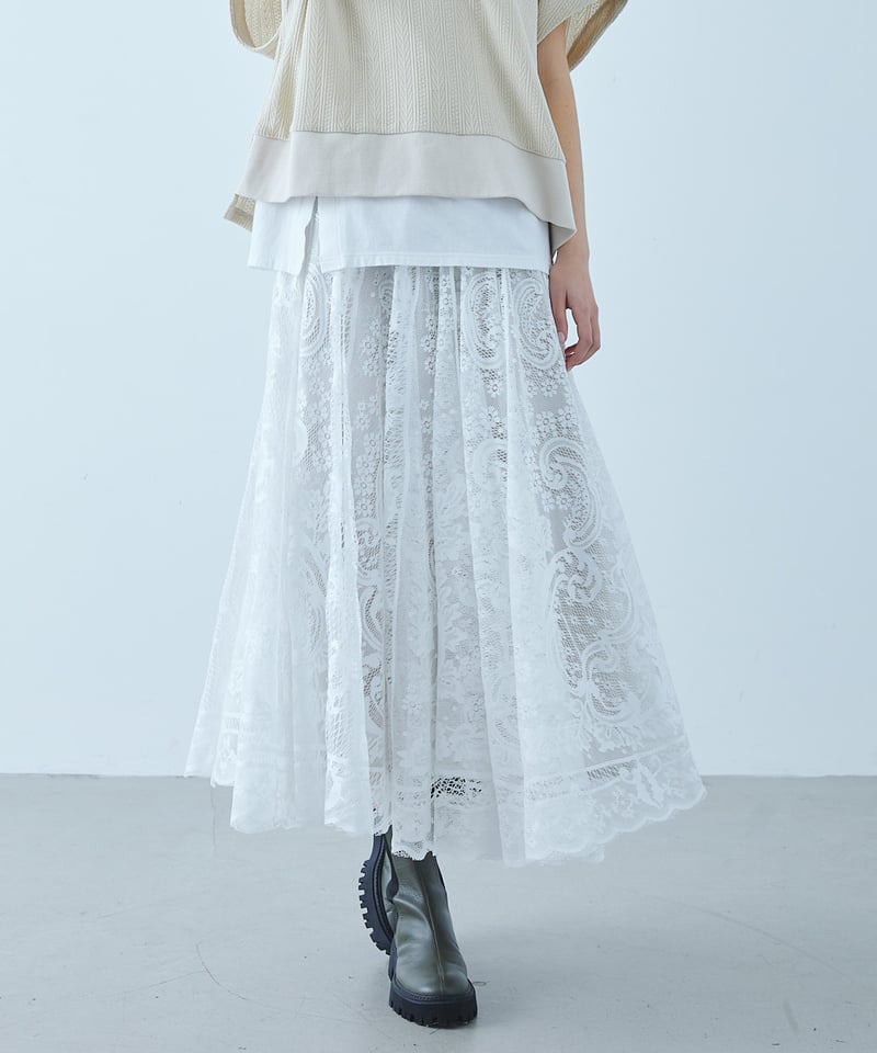 etre relie】 レースボリュームスカート 157518 | etre relie