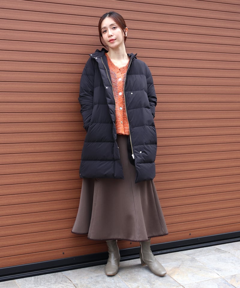 etre relie】ストレッチダウンフード付きコート 149101 | etre relie