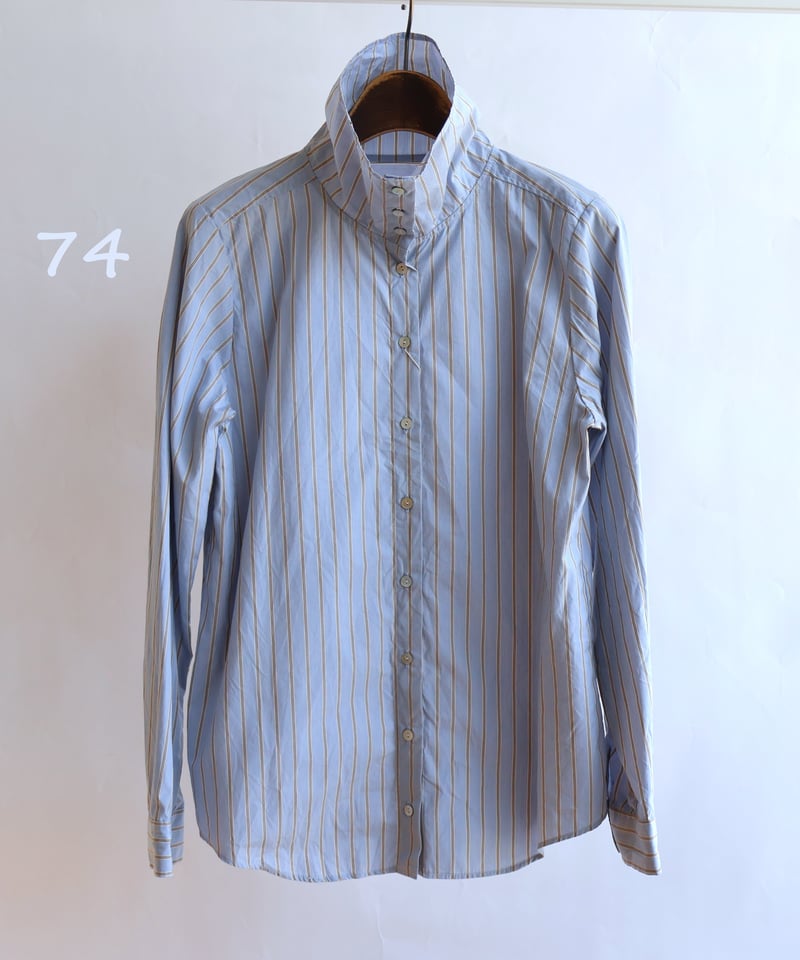 etre relie】ストライプスタンドシャツ / 157315 | etre relie