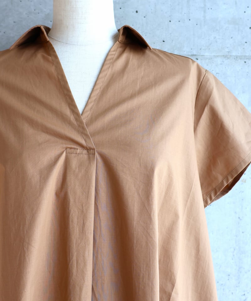 etre relie スキッパーワンピース etre relie】PTコーティングスキッパーワンピース . 153602