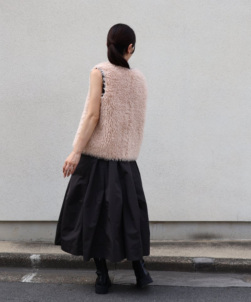 etre relie】フェイクムートンリバーシブルベスト 147204 | etre relie