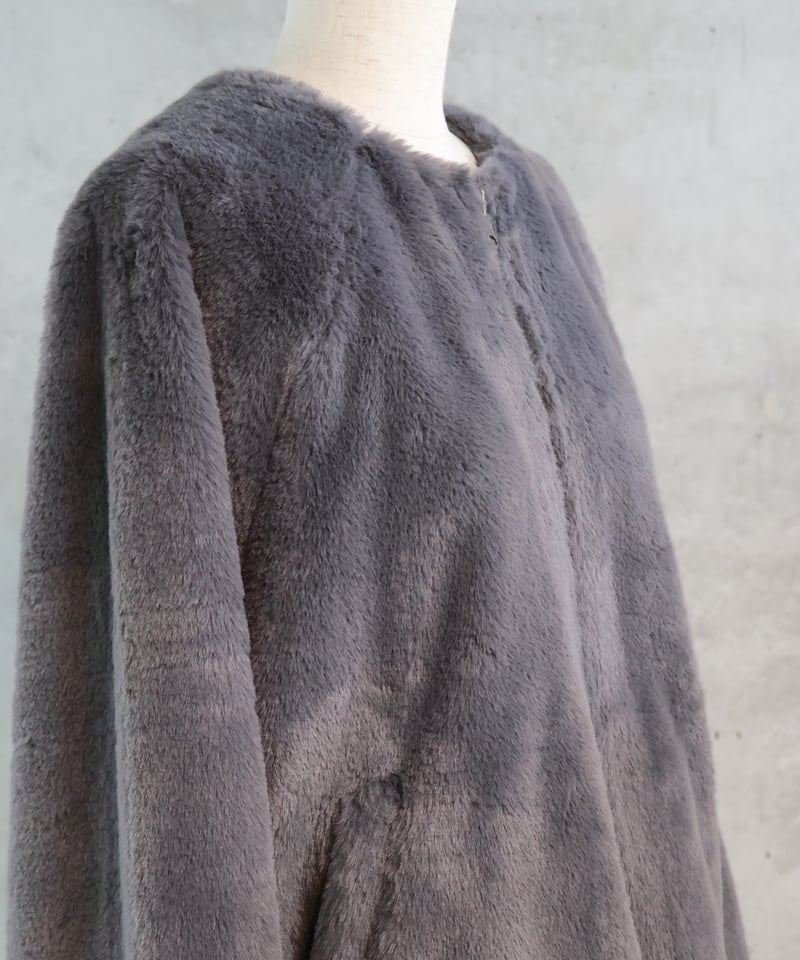 etre relie】リバーシブルフェイクファーブルゾン / 147221 | etre r