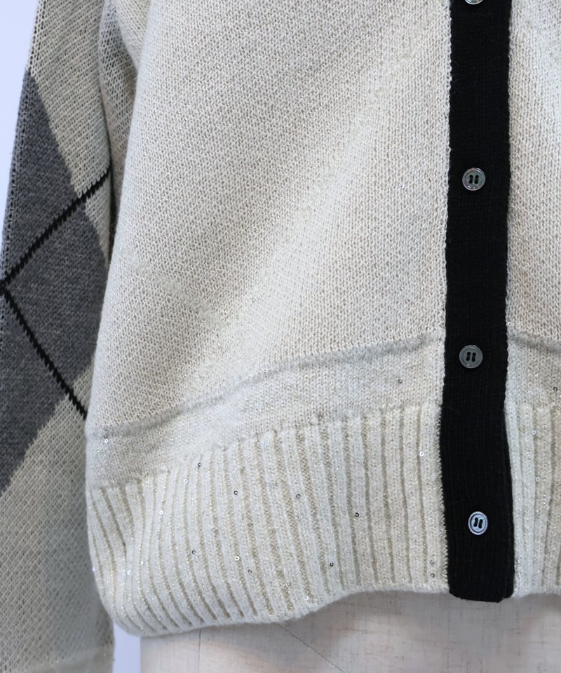 etre relie】アーガイルカーディガン 159907 | etre relie