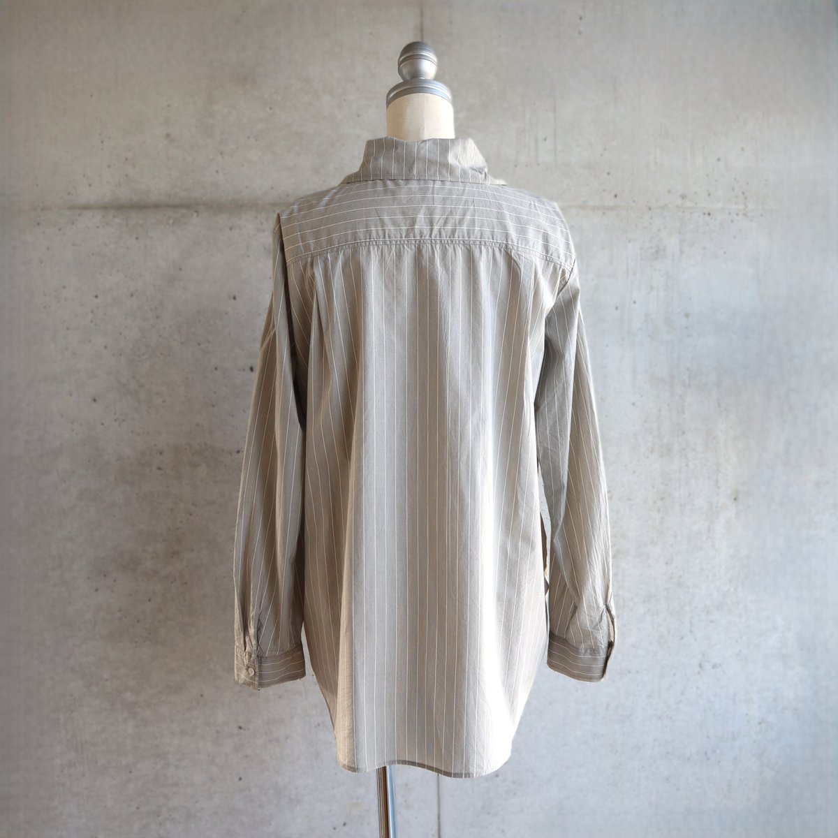 etre relie】ストライプスタンドシャツ / 151308 | etre relie