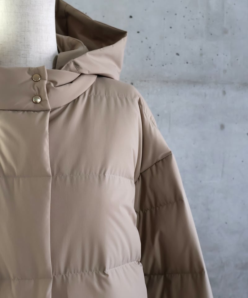 etre relie】ストレッチダウンフード付きコート 149101 | etre relie