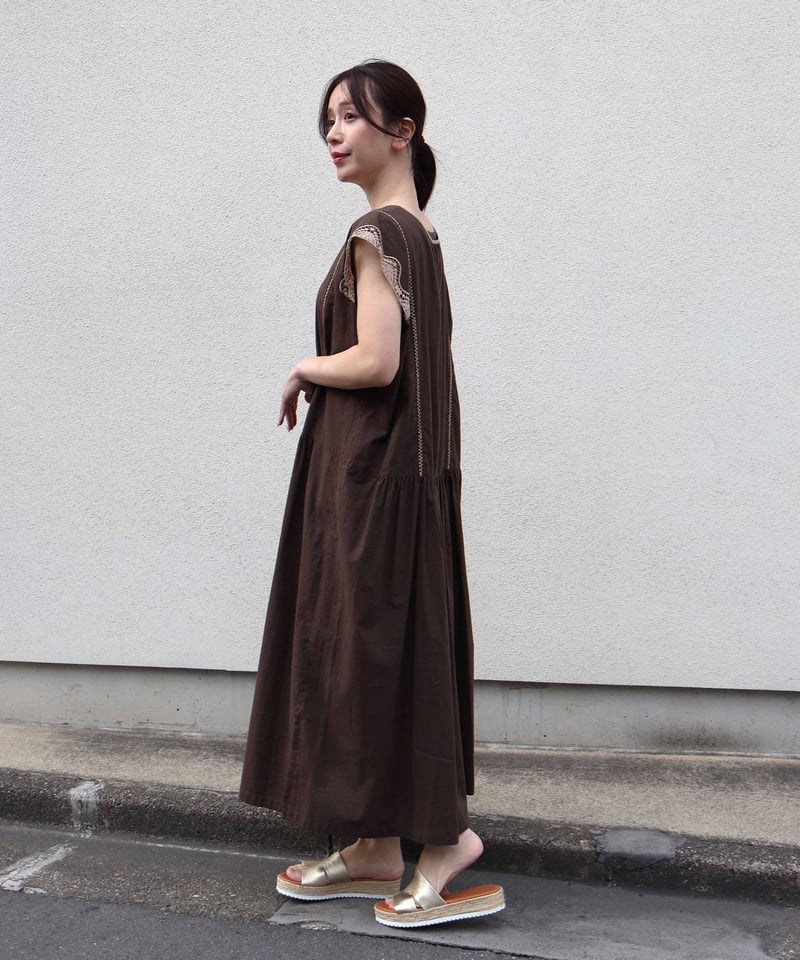 【りな】ヤマダヤ　ワンピース、ストール（黒/灰色）2点セット りな】ヤマダヤ ワンピース、ストール（黒/灰色）2点セット