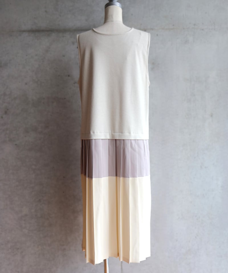 etre relie】2WAYプリーツコンビワンピース 149609 | etre relie