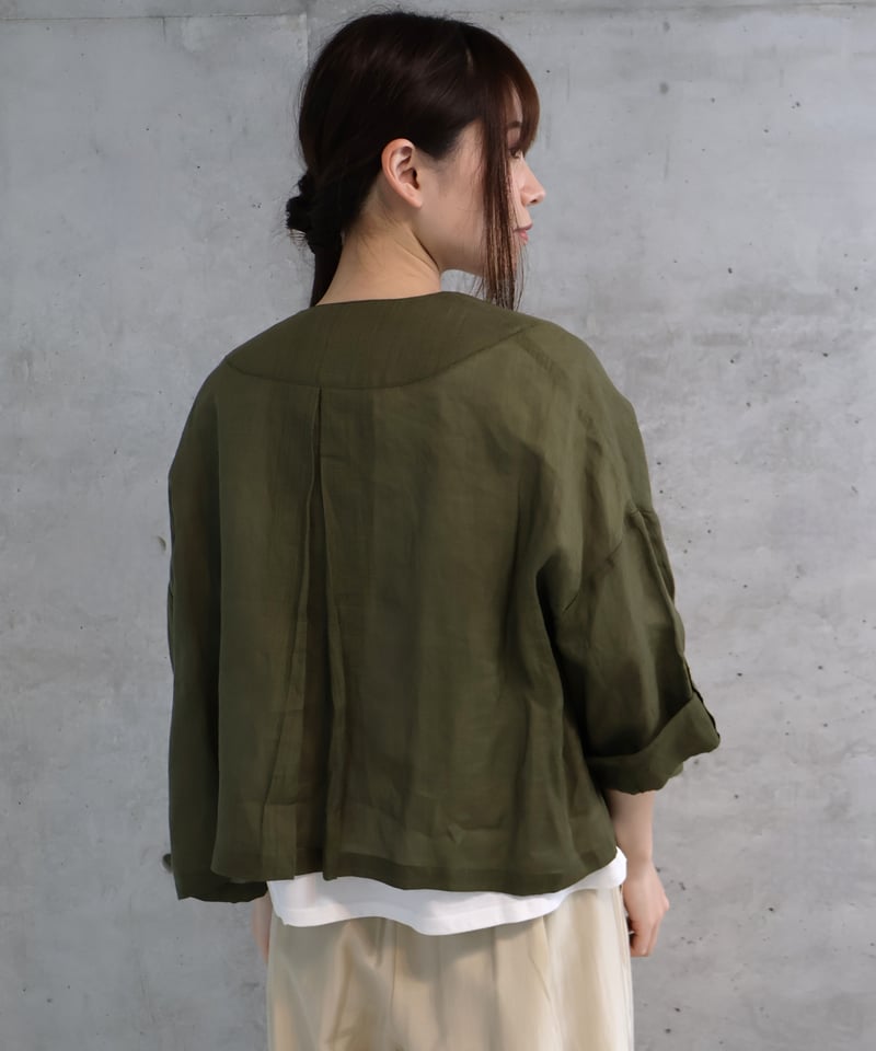 etre relie 麻ローンショートジャケット etre relie】麻ローンショートJK. 153209 | etre relie